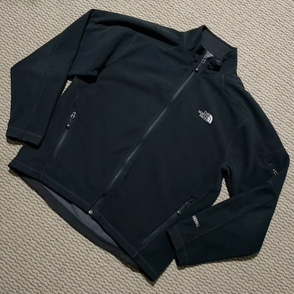 The North Face Men's Black Wind Stopper‎ Jacket Size Large